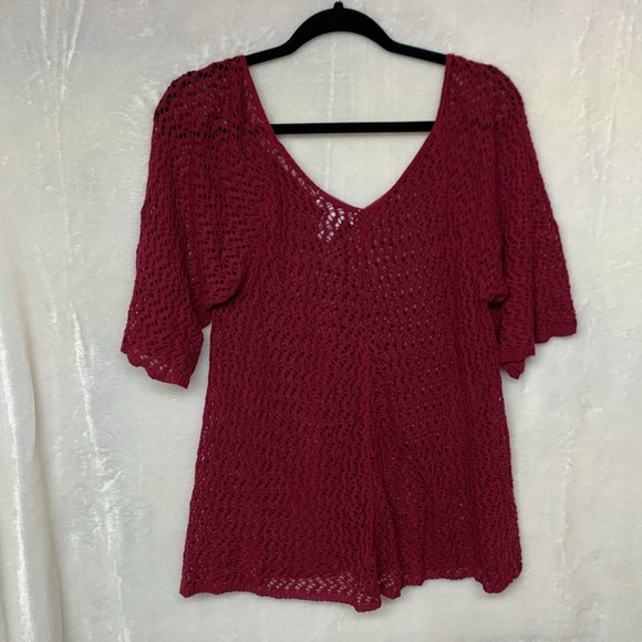 Fashion Avenue Knit Crochet Cardigan - Picture 4 of 6